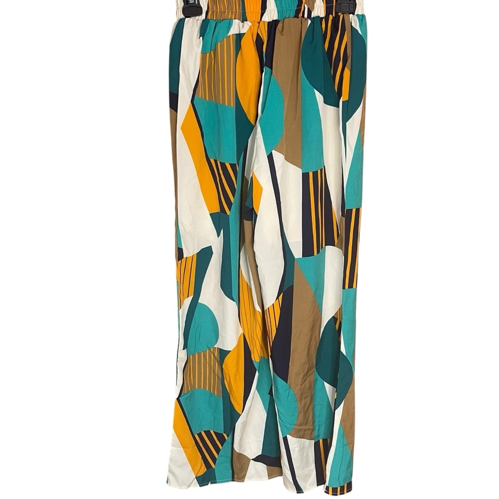 Hapsho Geometric Print Wide Leg Pants